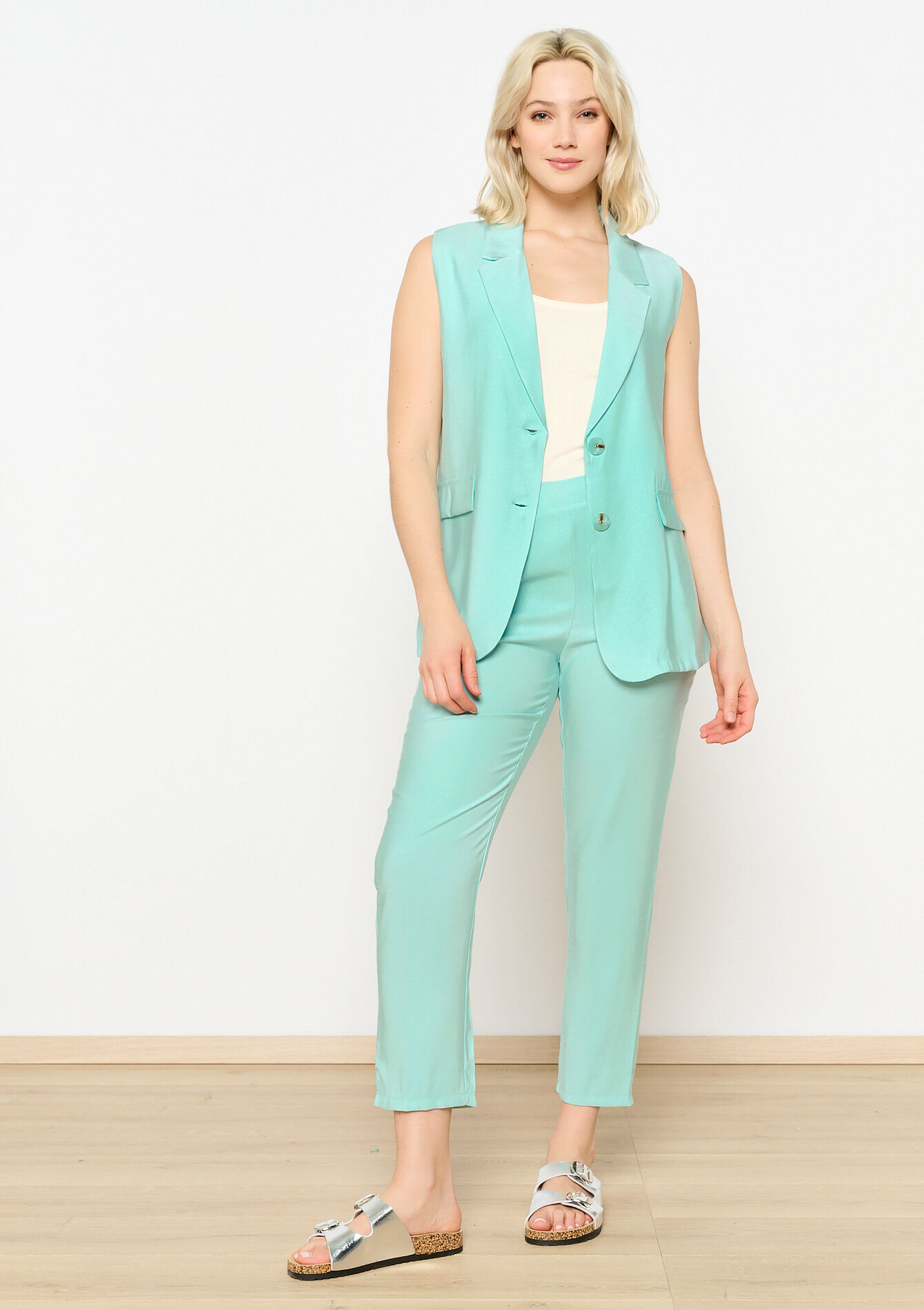 Losse broek in joggingstijl