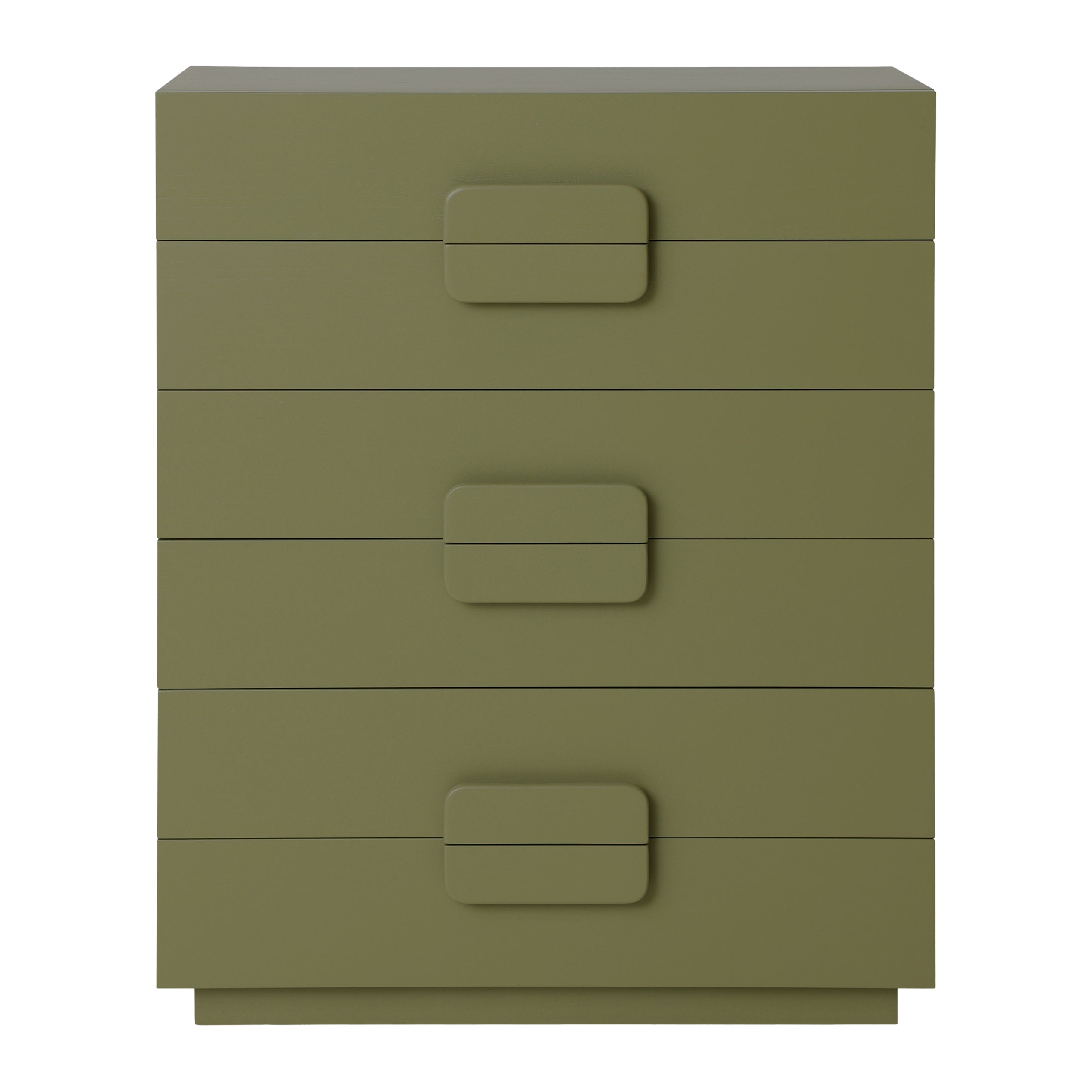 HKliving Spacious Ladekast - 6 Lades - Army Green