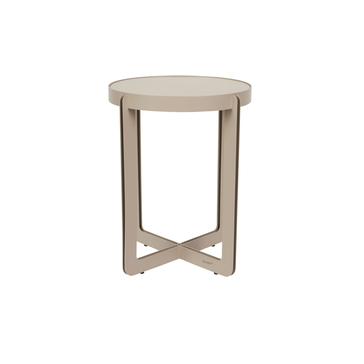 Zuiver Centre Bijzettafel Rond 42,5 cm Beige