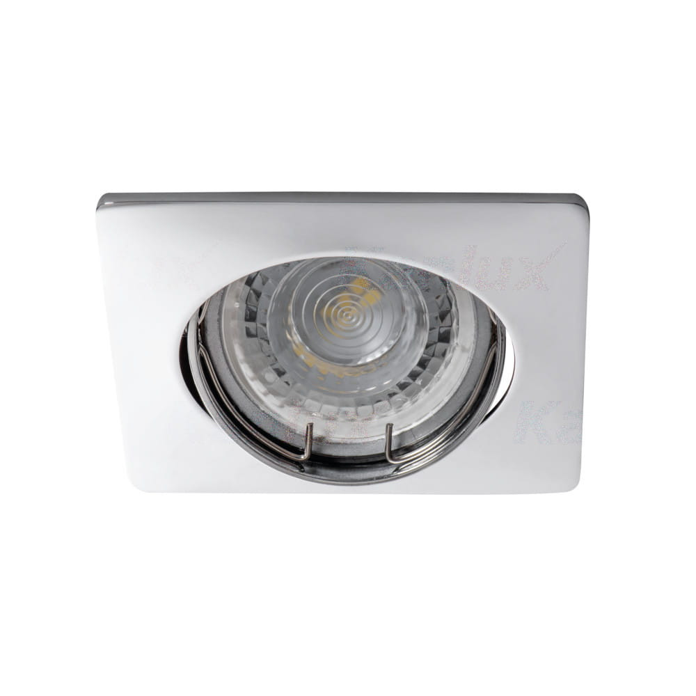 Oprawa wpuszczana kwadratowa chromowana 8cm NESTA 1xGU10x35W IP20 Kanlux
