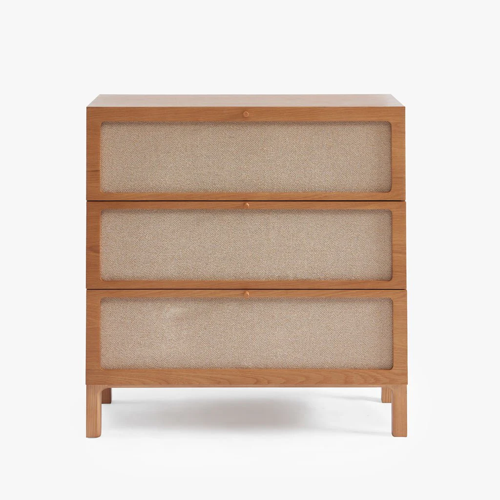 Cómoda de Três Gavetas com Linho BIZERTA