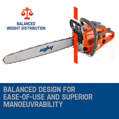 NNEMB Petrol Commercial Chainsaw 22 Bar E-Start Tree Pruning Chain Saw Top Handle