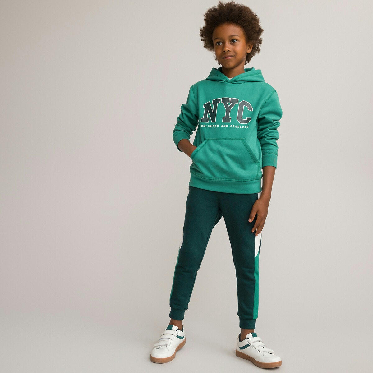 Sweat à capuche en molleton, motif imprimé