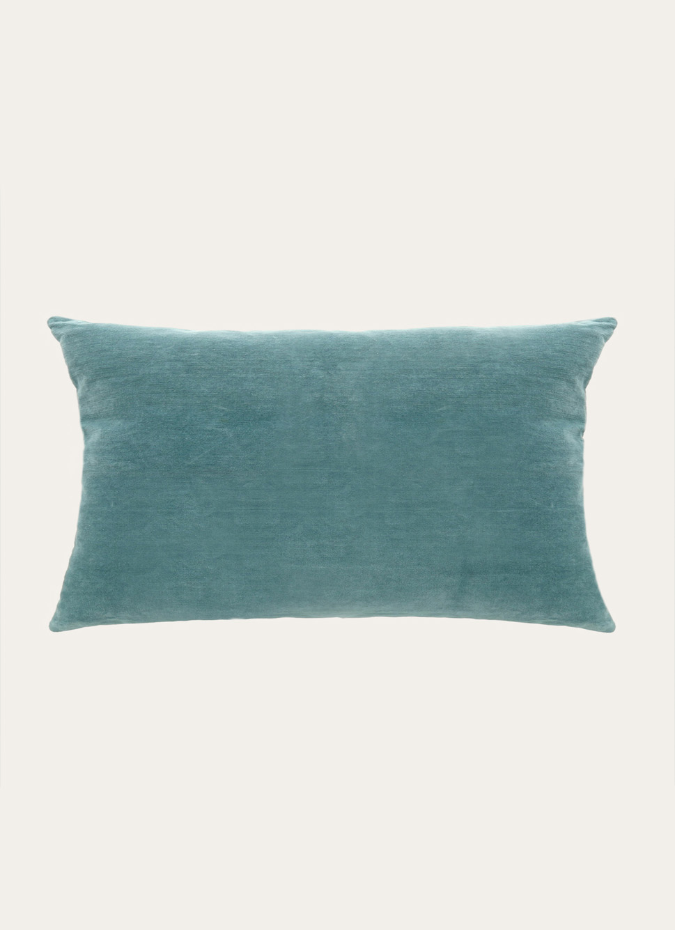 HOUSSE DE COUSSIN EN VELOURS AVEC DOS CHAMBRAY SAPHIR