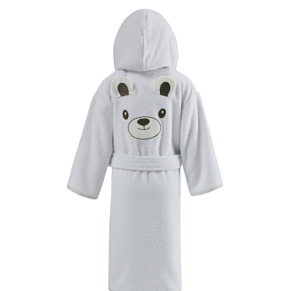 BOBBY L'OURS - Peignoir de bain enfant 450gr/m²  blanc 06 ans
