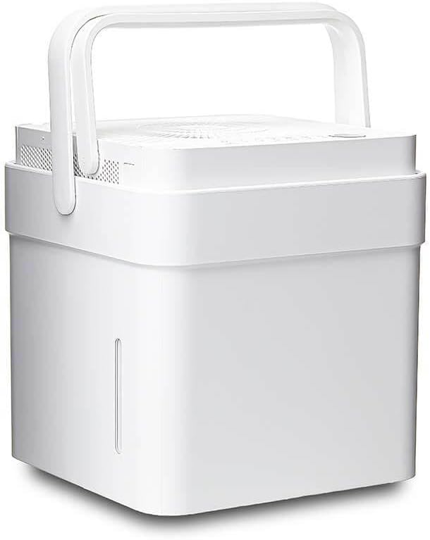Midea Cube 50 Pint Dehumidifier for Basement and Rooms at Home for up to 4,500 Sq. Ft., Smart Control, Compatible with Alexa (White), Drain Hose Included