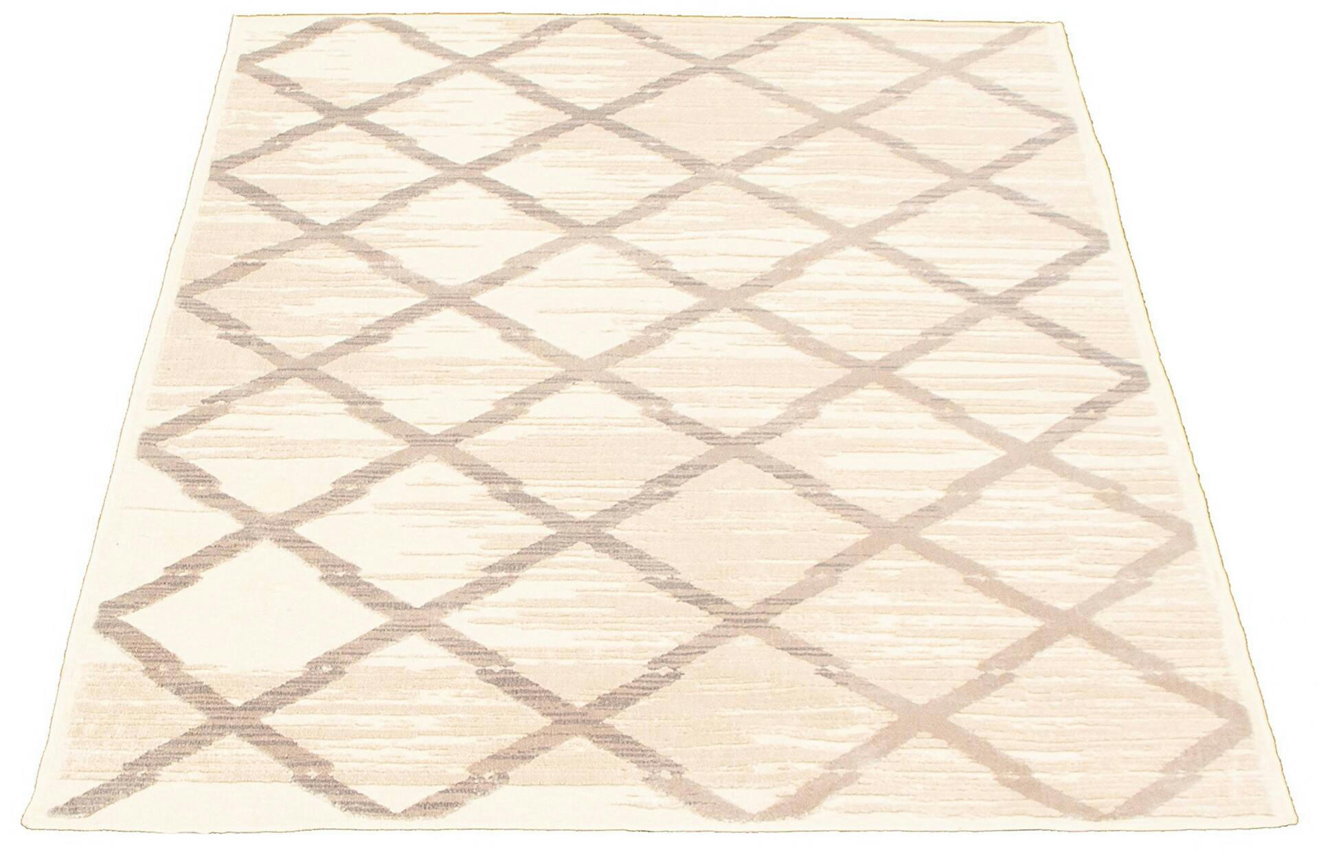 ECARPET Kasbah Indoor Geometric Area Rug, Ivory, Assorted Sizes