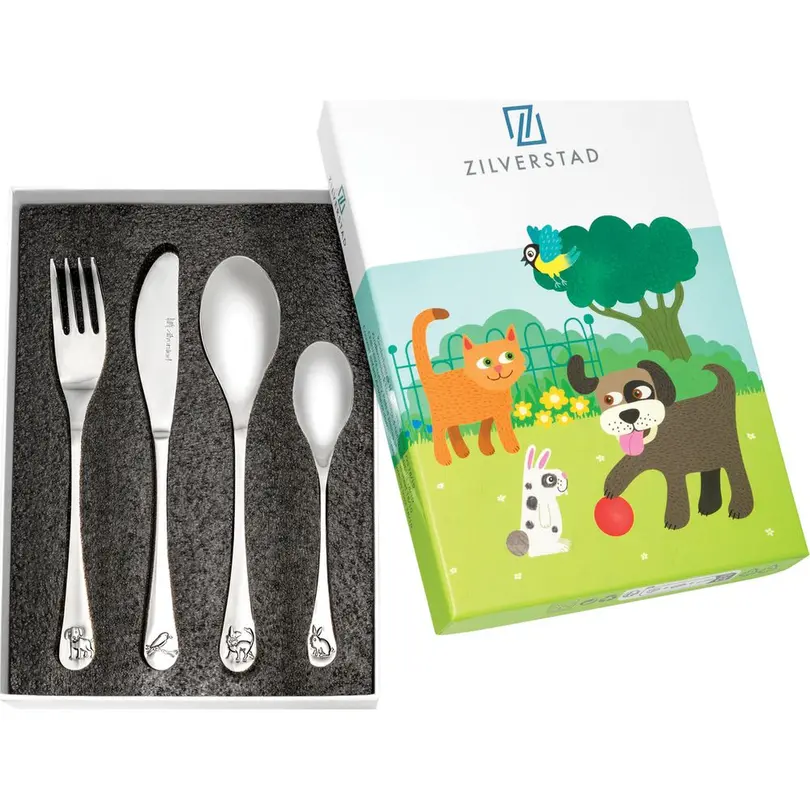 Besteckset 4-teilig Haustiere