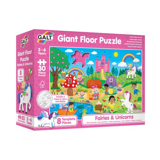 Galt Fairies and Unicorns Giant Floor Puzzle 30 Pieces