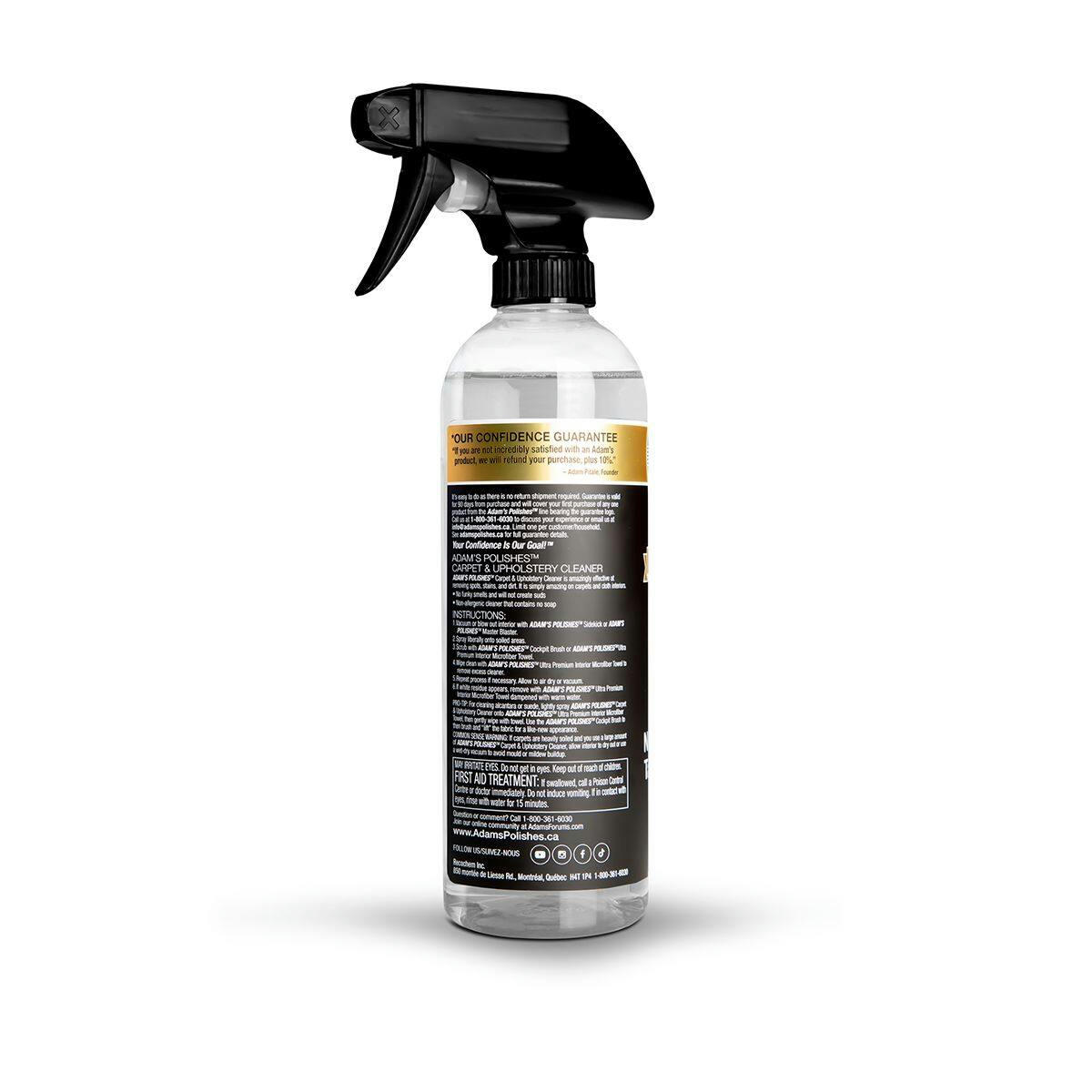 Adam's Polishes Non-Foaming Carpet & Upholstery Cleaner, Fragrance-Free, 16-oz