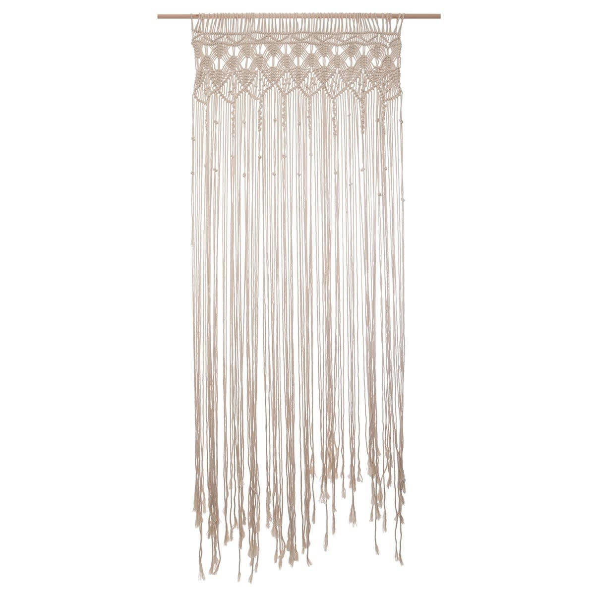 ÉTÉ - Rideau fil en macramé coton 200x90cm