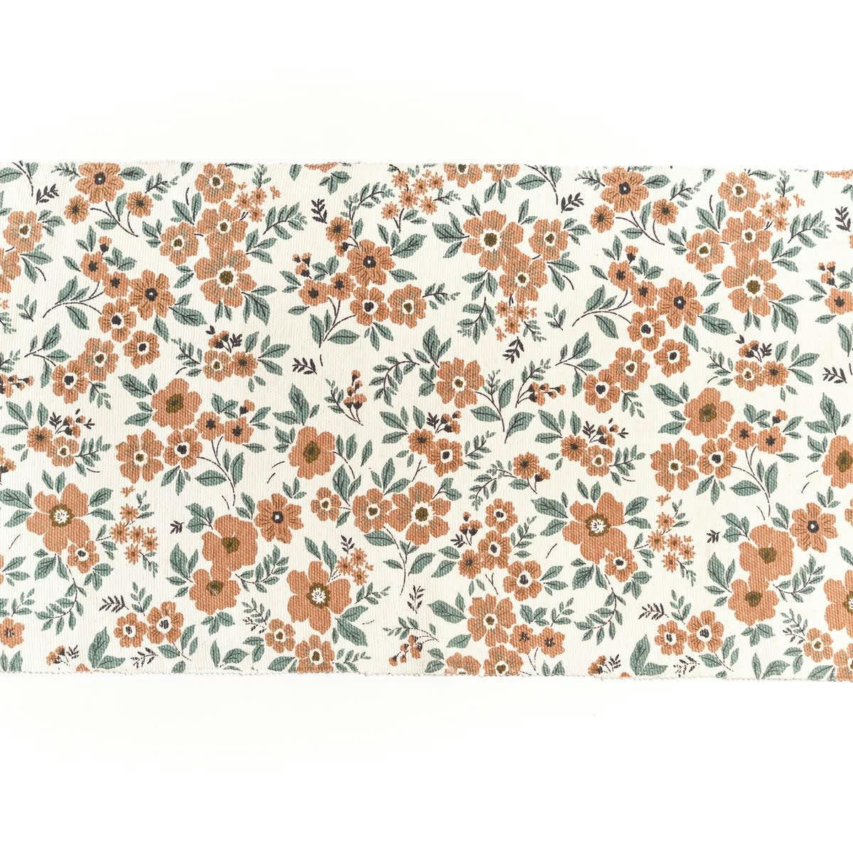 FUNNY LIBERTY - Tapis imprimé en coton rose 120x60
