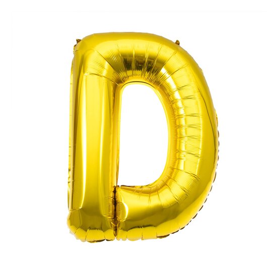 Extra Large Gold Foil Letter D Balloon