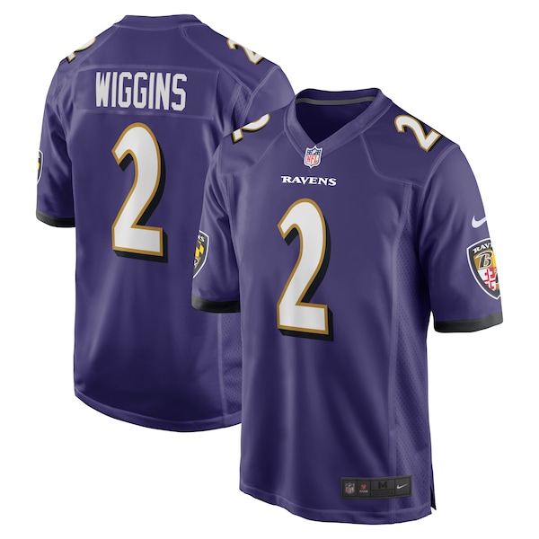 Nate Wiggins Baltimore Ravens Nike 2024 NFL Draft First Round Pick Player Game Jersey - Purple