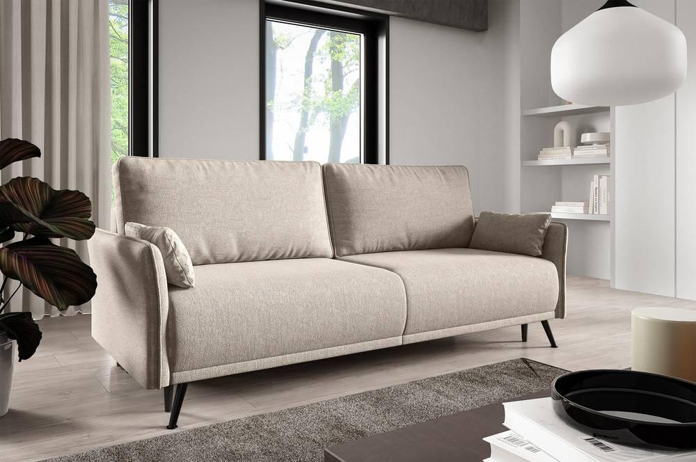 Slaapbank Seriate chenille met opbergruimte