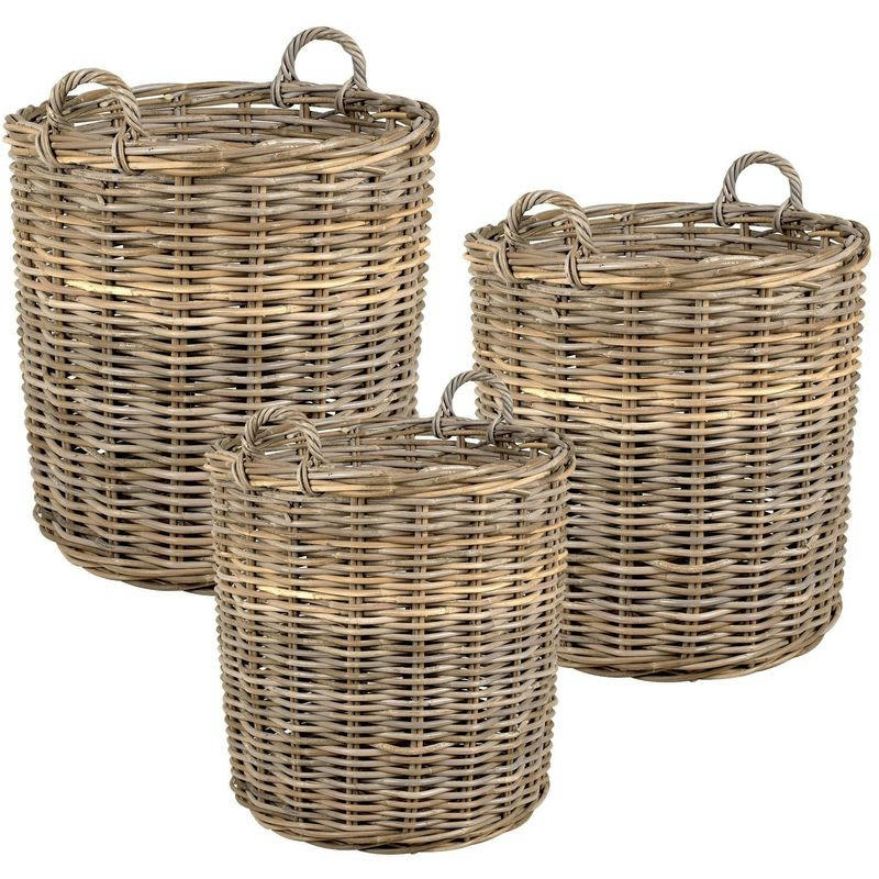 - Cache-pots hauts en poelet (lot de 3)