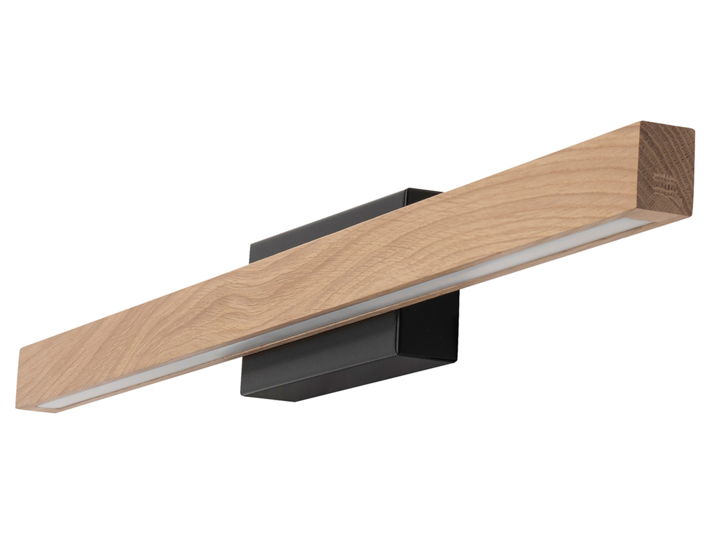 Kinkiet Aqua viva LED drewniany brązowo-czarny