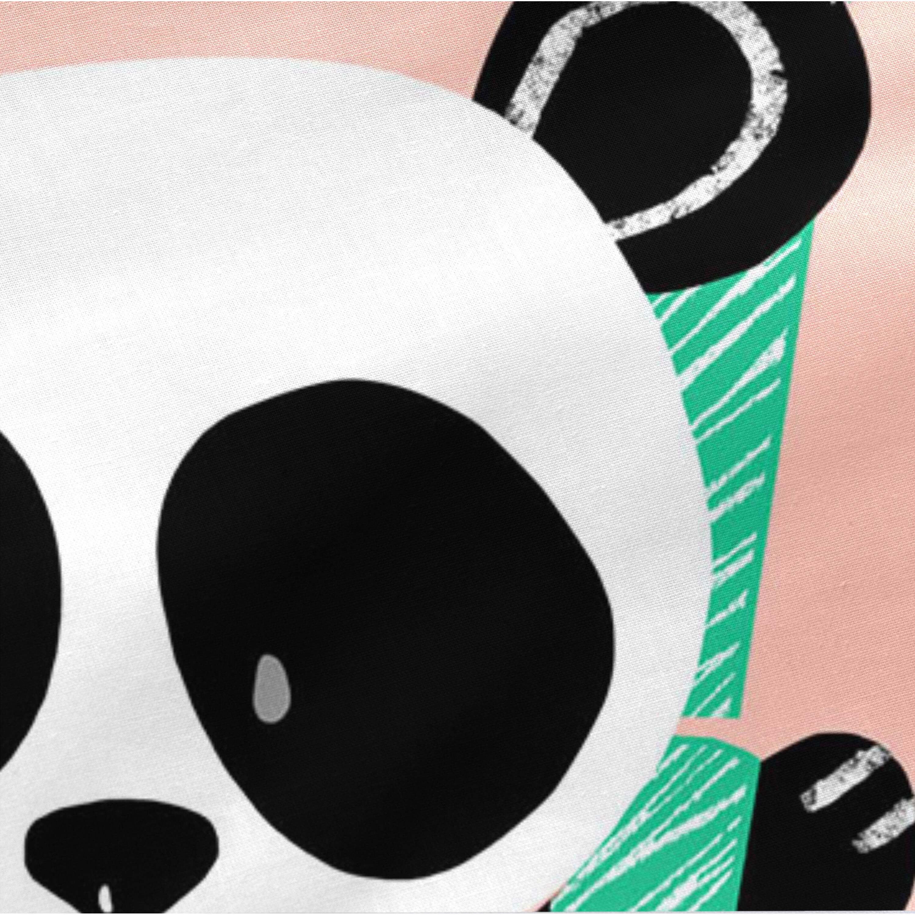 Panda garden Noordse tas Moshi Moshi, Rosa, 100% Katoen (buitenkant) 1