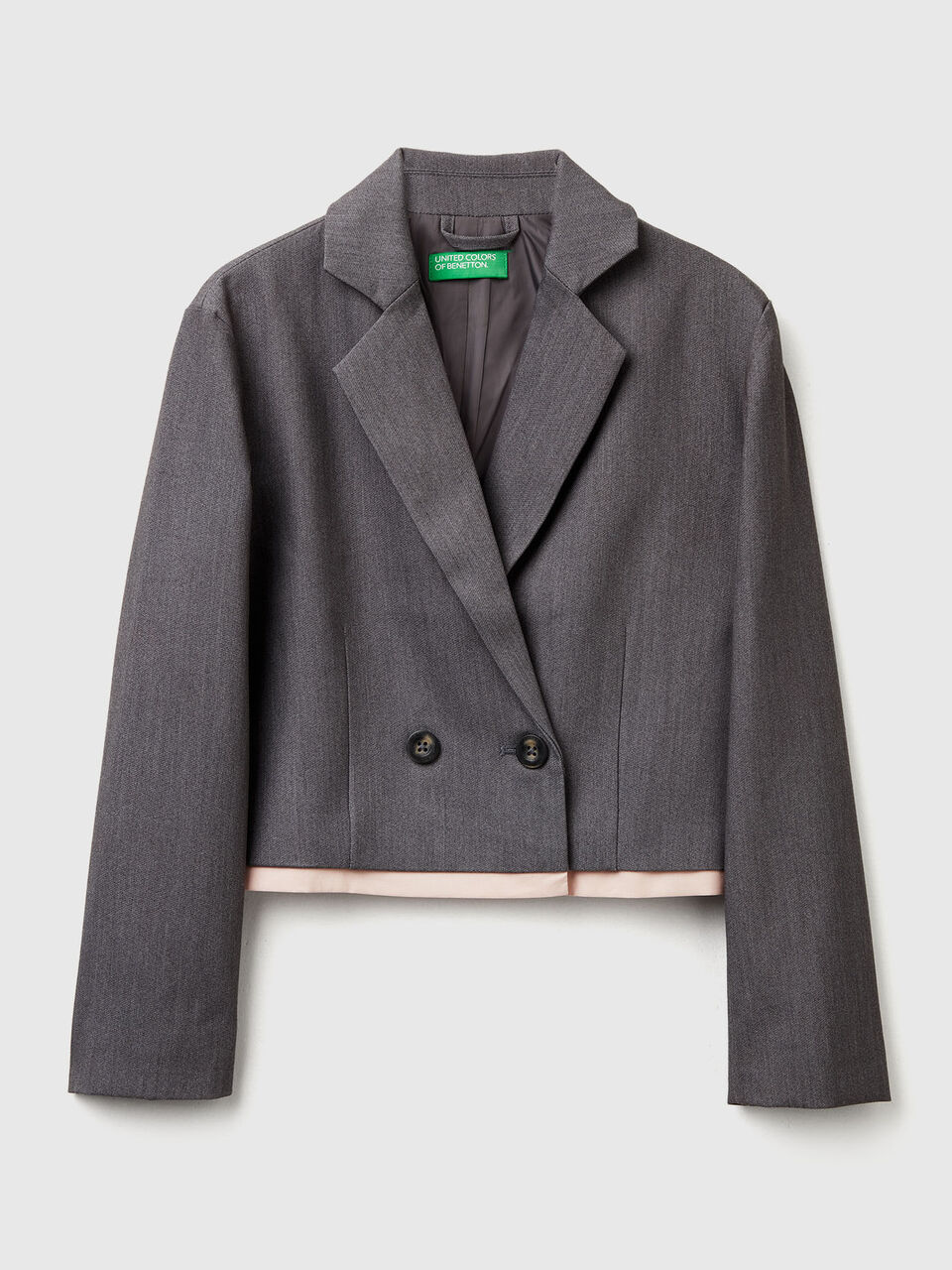 Boxy fit double-breasted blazer