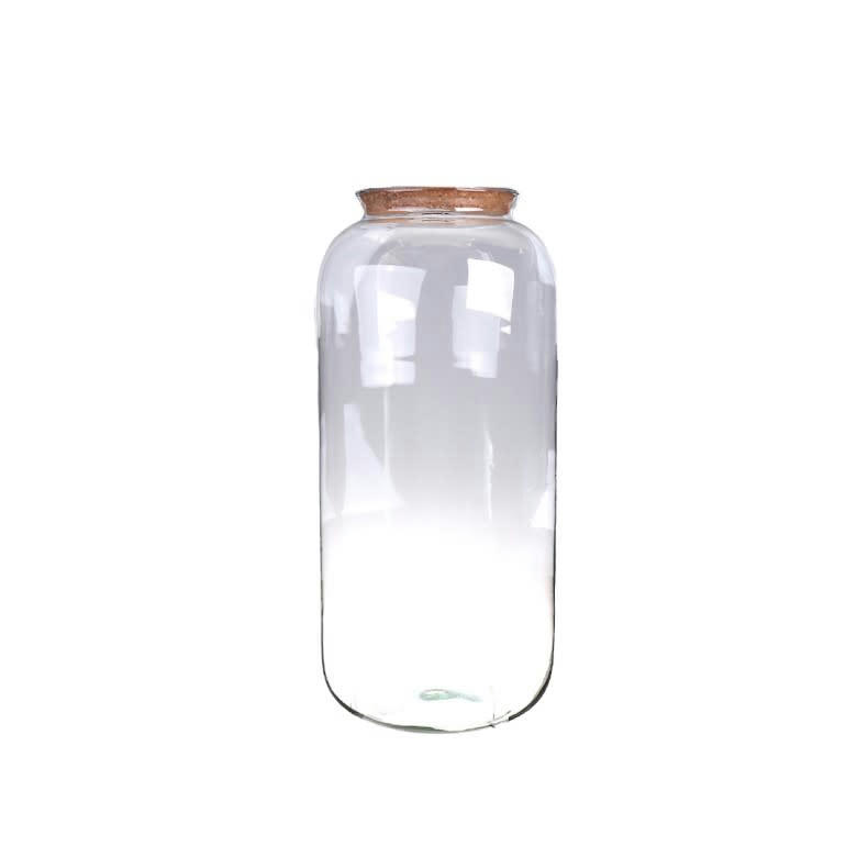 - Bonbonne en verre avec bouchon en liège 23 x 51 cm