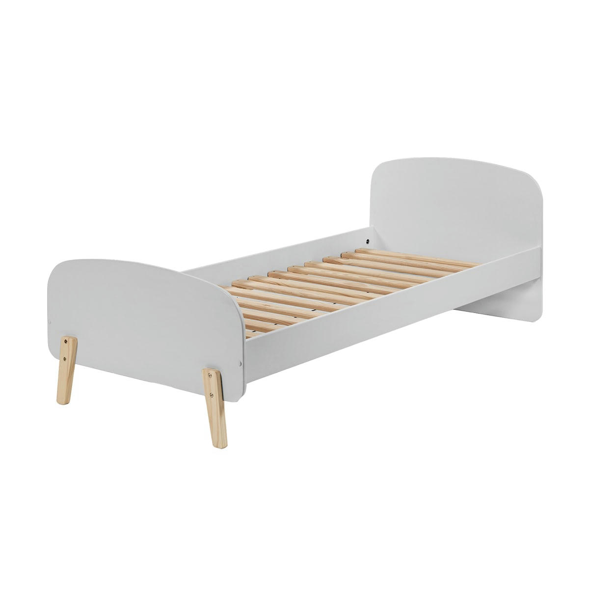 KIDDY - Lit 90x200 sommier inclus gris cool