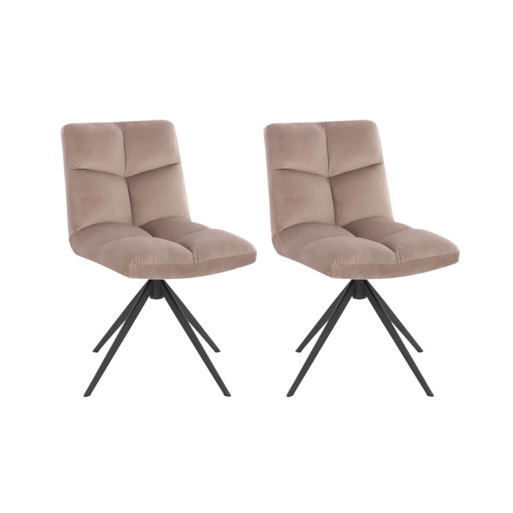 Home Deluxe Eetkamerstoel NODA Fluweel Aantal: 2