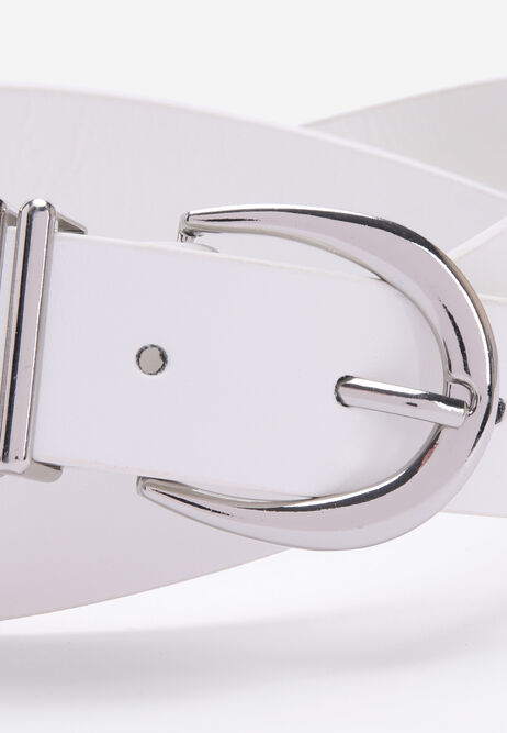 Womens White Jeans Belt