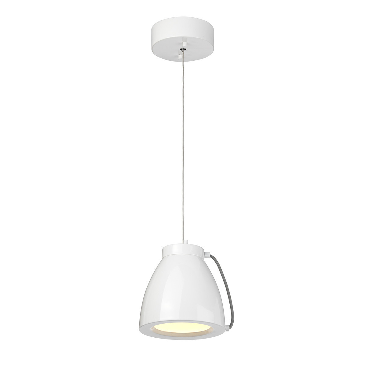 Lampa wisząca Europa biała LED 1x18W Ciepła biel 538lm Elstead