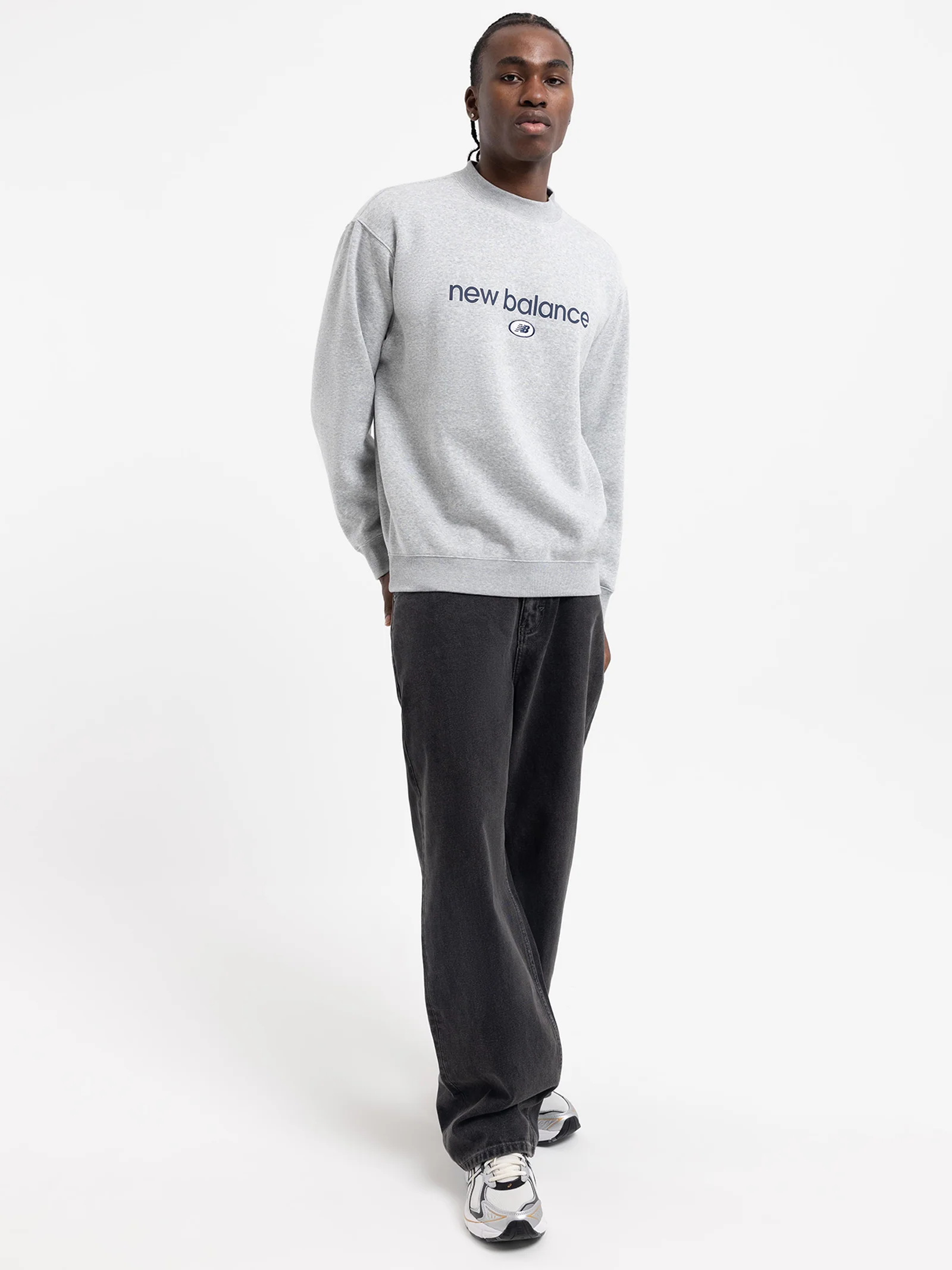 Graphic Hoops Crewneck