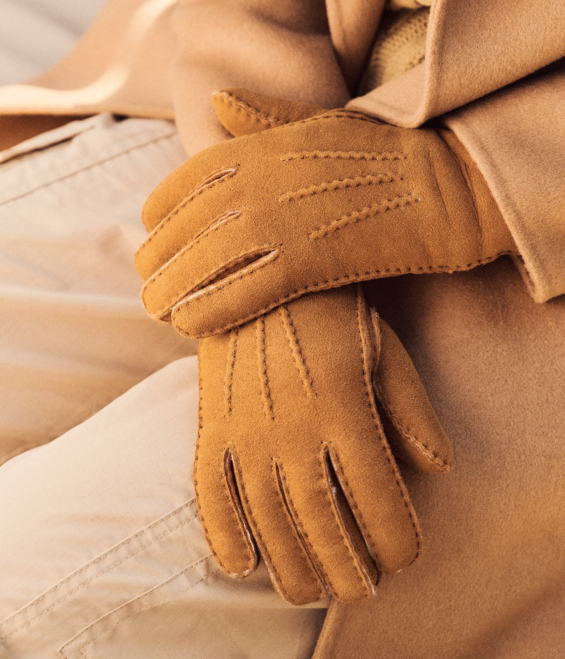 Gants en cuir cognac Milly