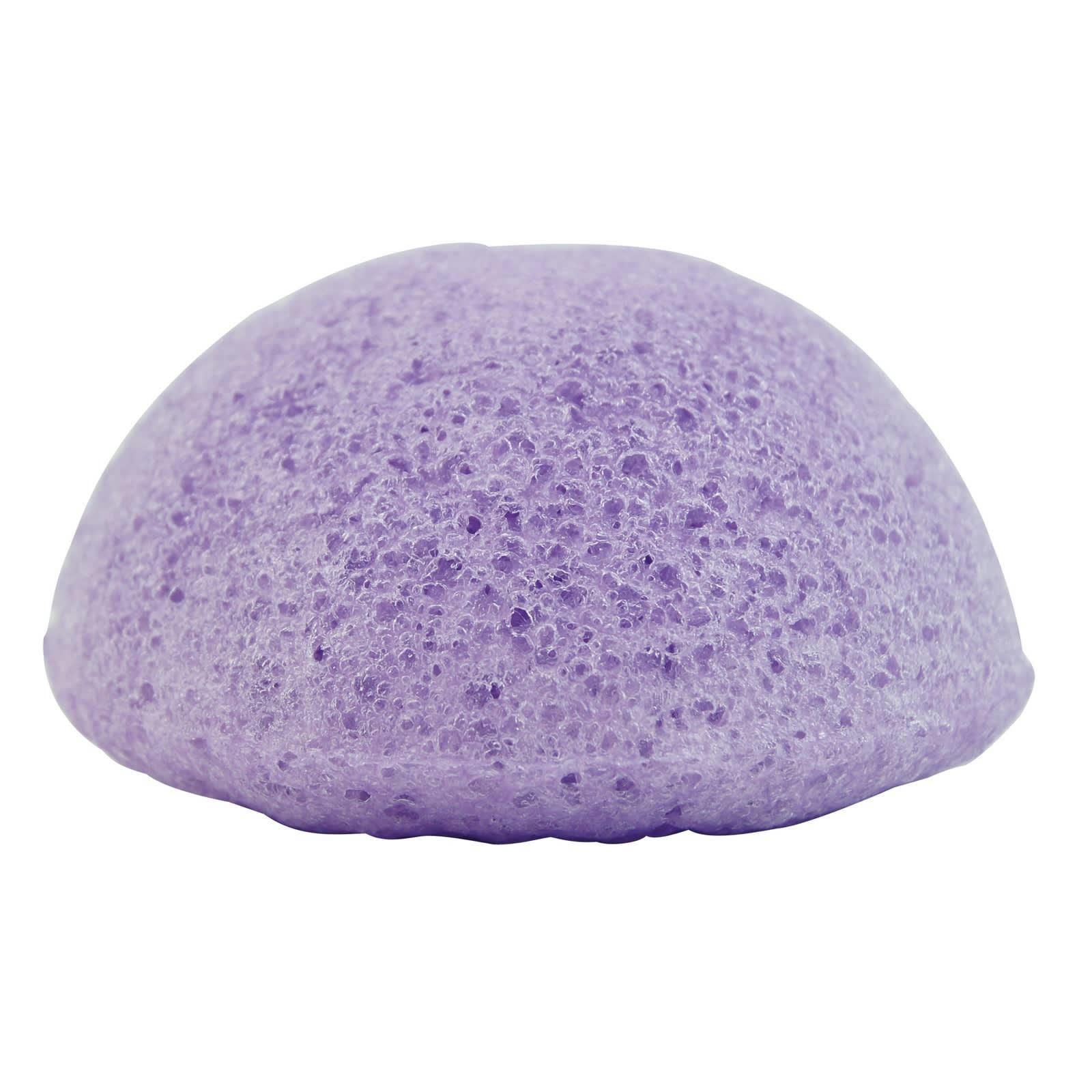 BEAUTE & BIEN-ETRE - Éponge au Konjac 100% Naturelle Enrichie à la Lavande forme Demi-lune