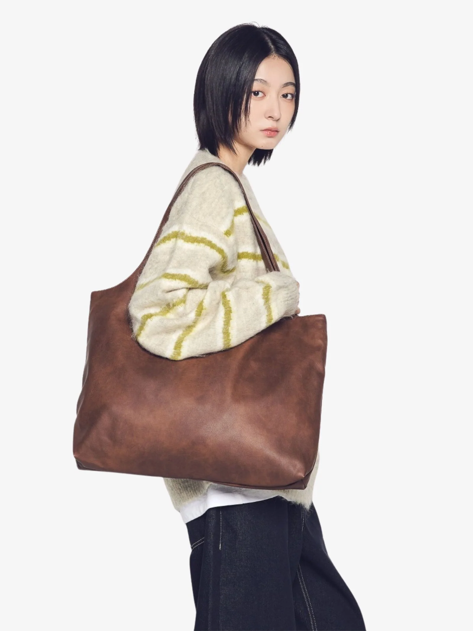 Go Point Vegan Leather Shopper Bag