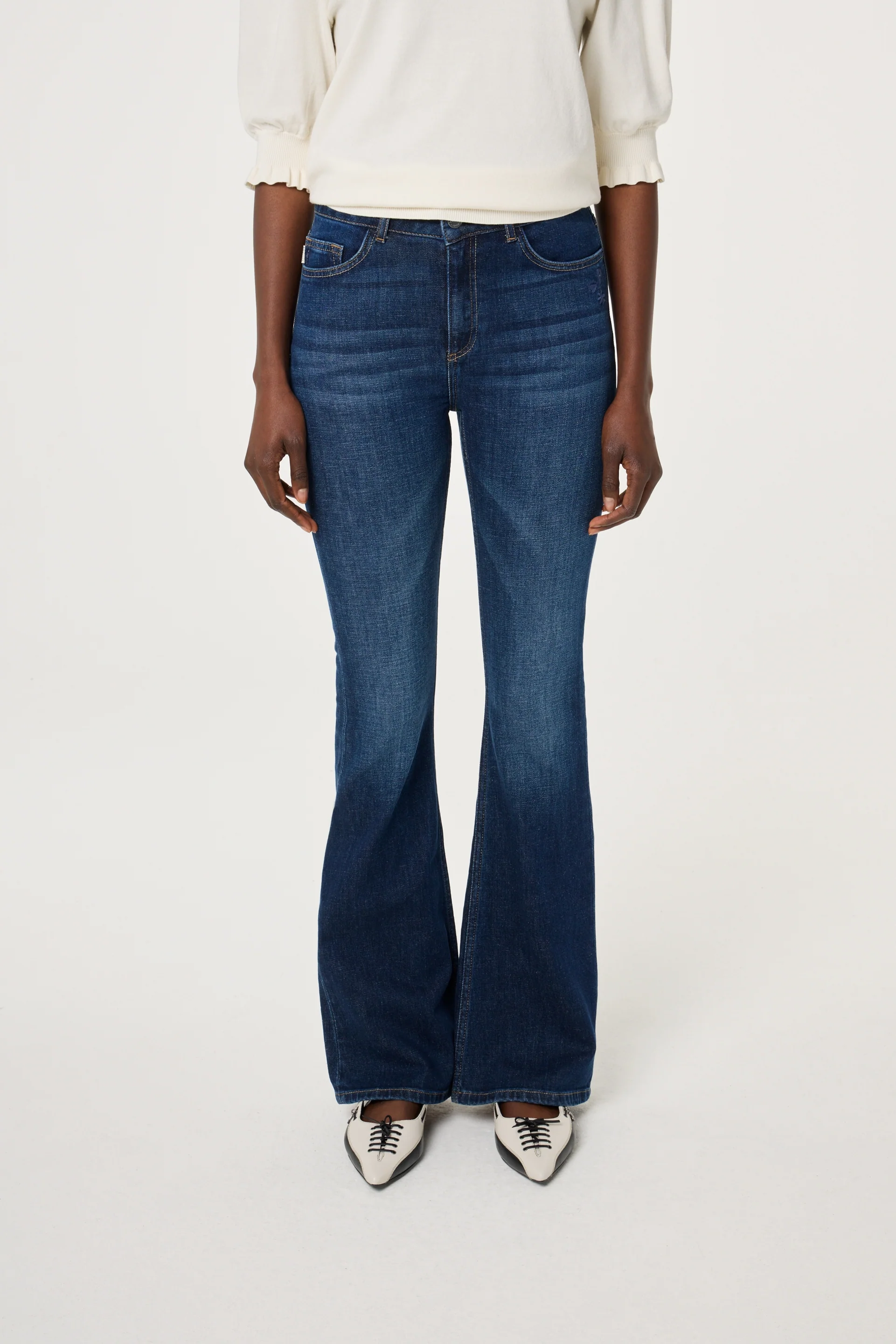 Eva Flare Jeans | Dark Indigo