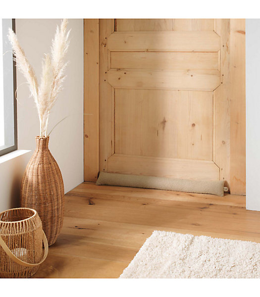Bas de porte WOOLY 80 x 10 cm - Effet bouclette - Coloris Beige - 80x10cm - Beige