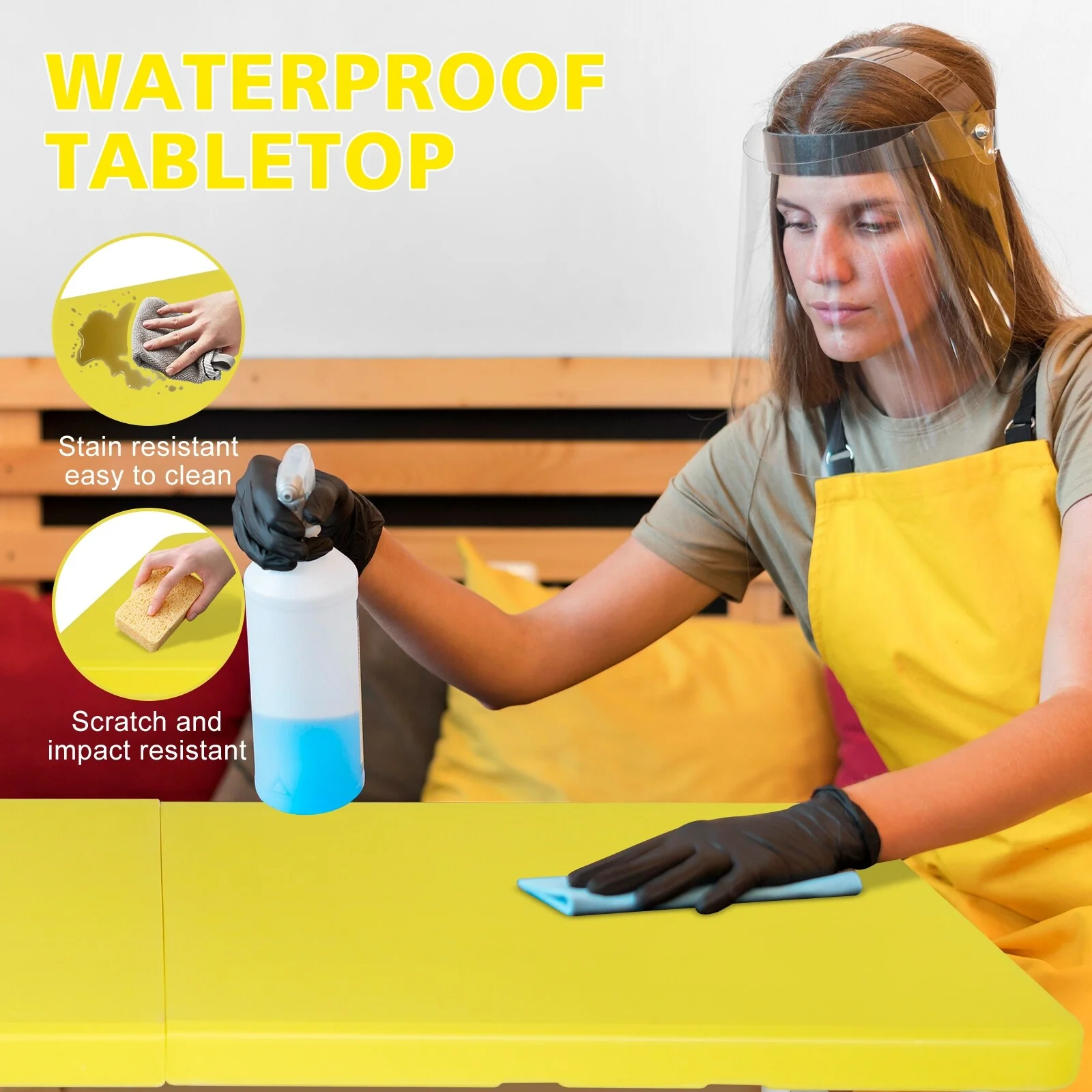 Portable Folding Table Indoor&Outdoor Foldable Table