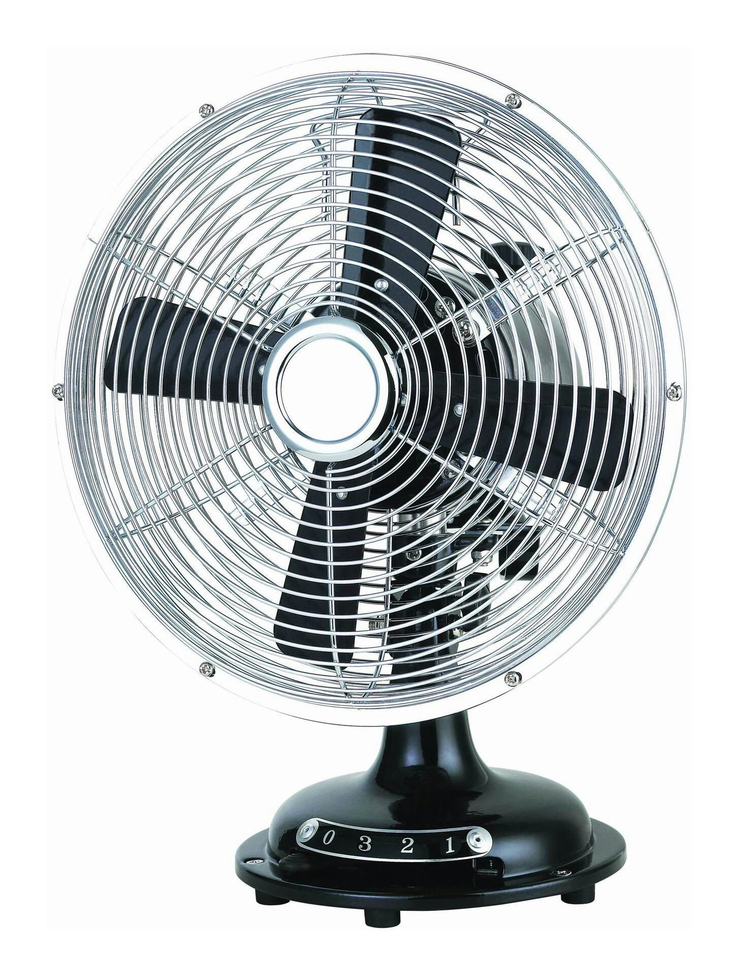 For Living Portable Table/Desk Fan, 3-Speed, Metal, 8-in