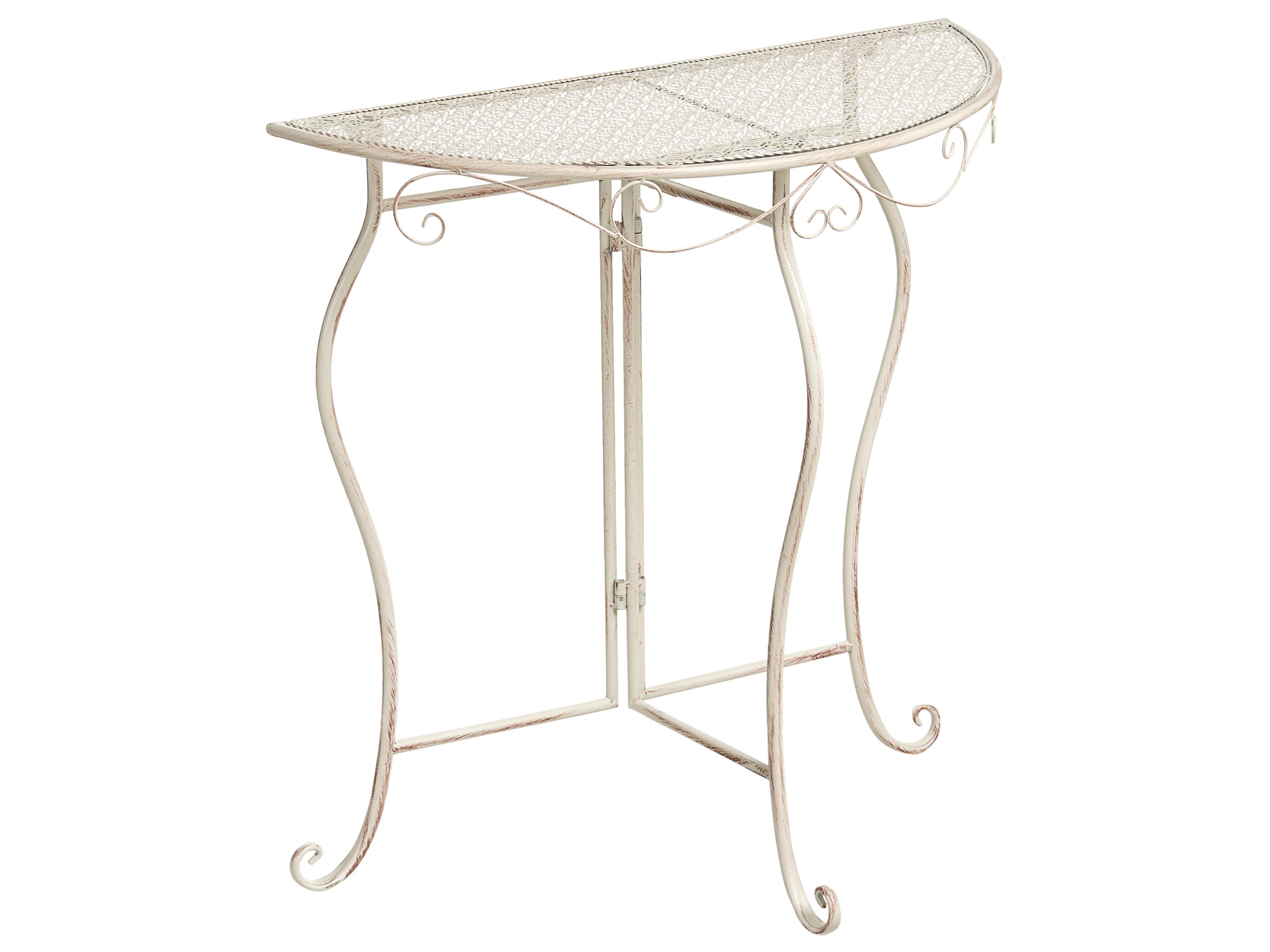 Bistro Set Folding FOLELLI Metal Light Beige