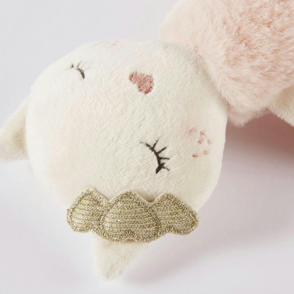 LILA - Poupée chat rose, blanche et dorée