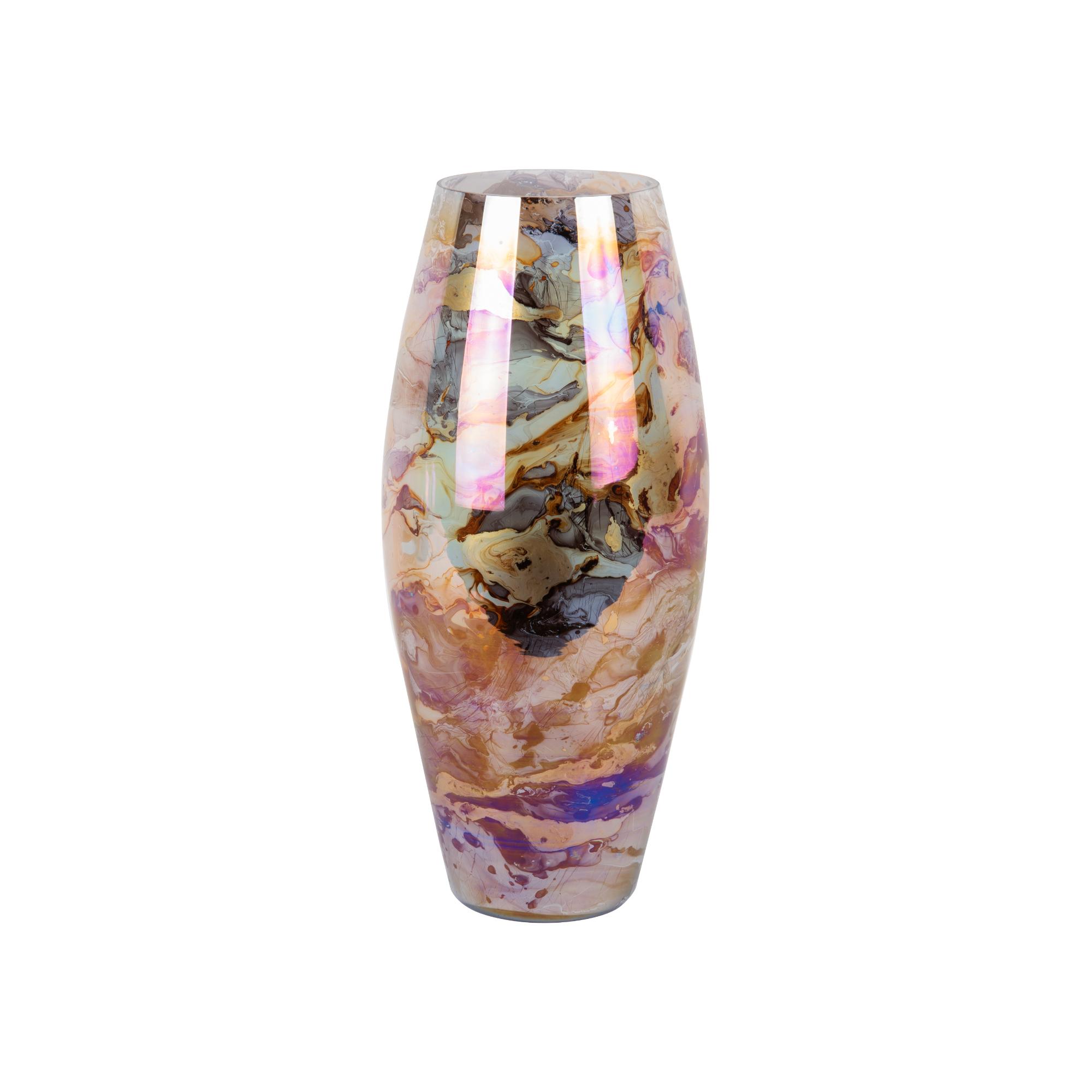 Present Time vaas Melange Cone - bruin - Ø16cm