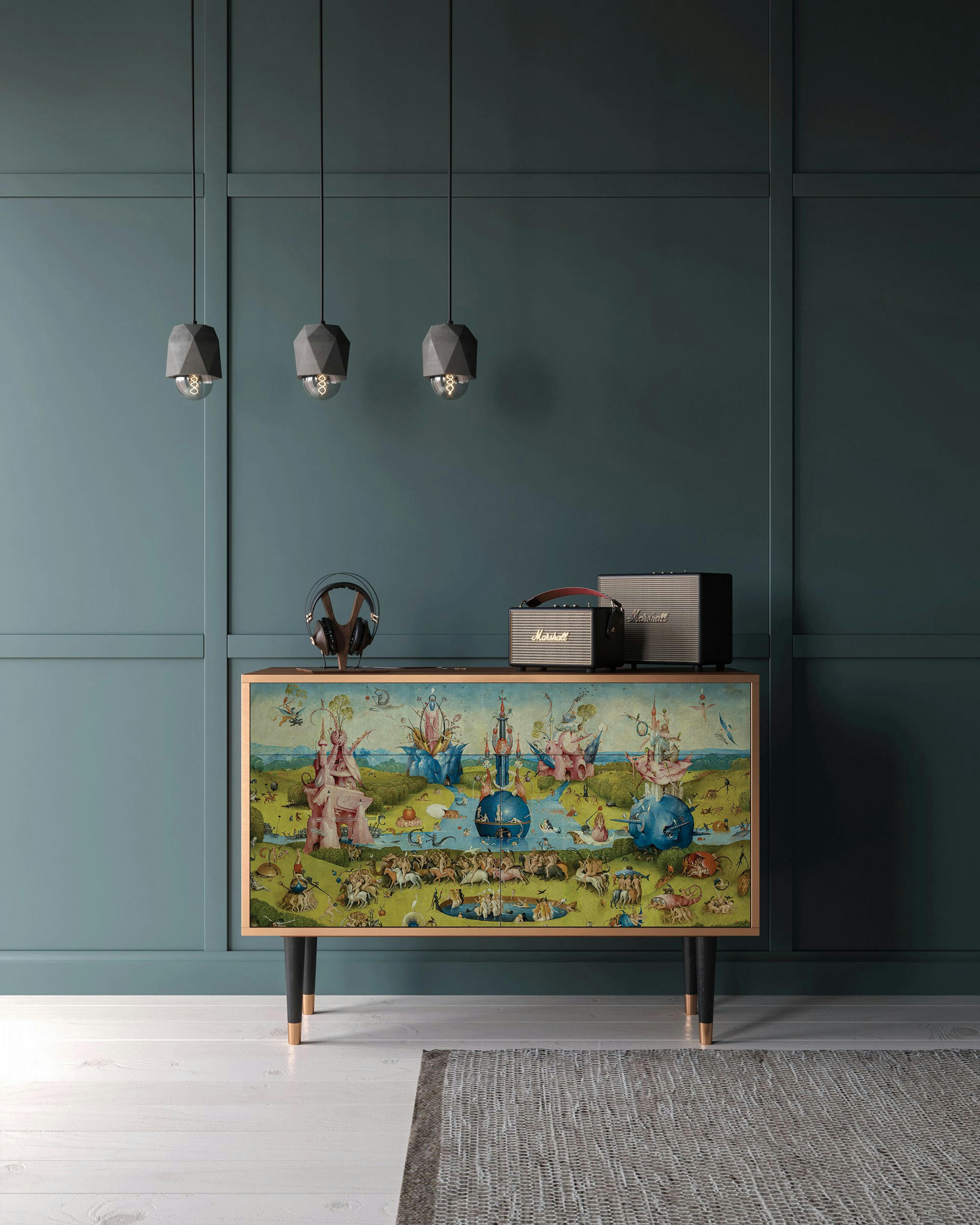 THE GARDEN BY HIERONYMUS BOSCH - Buffet  multicolore 2 tiroirs et 2 portes L 115 cm