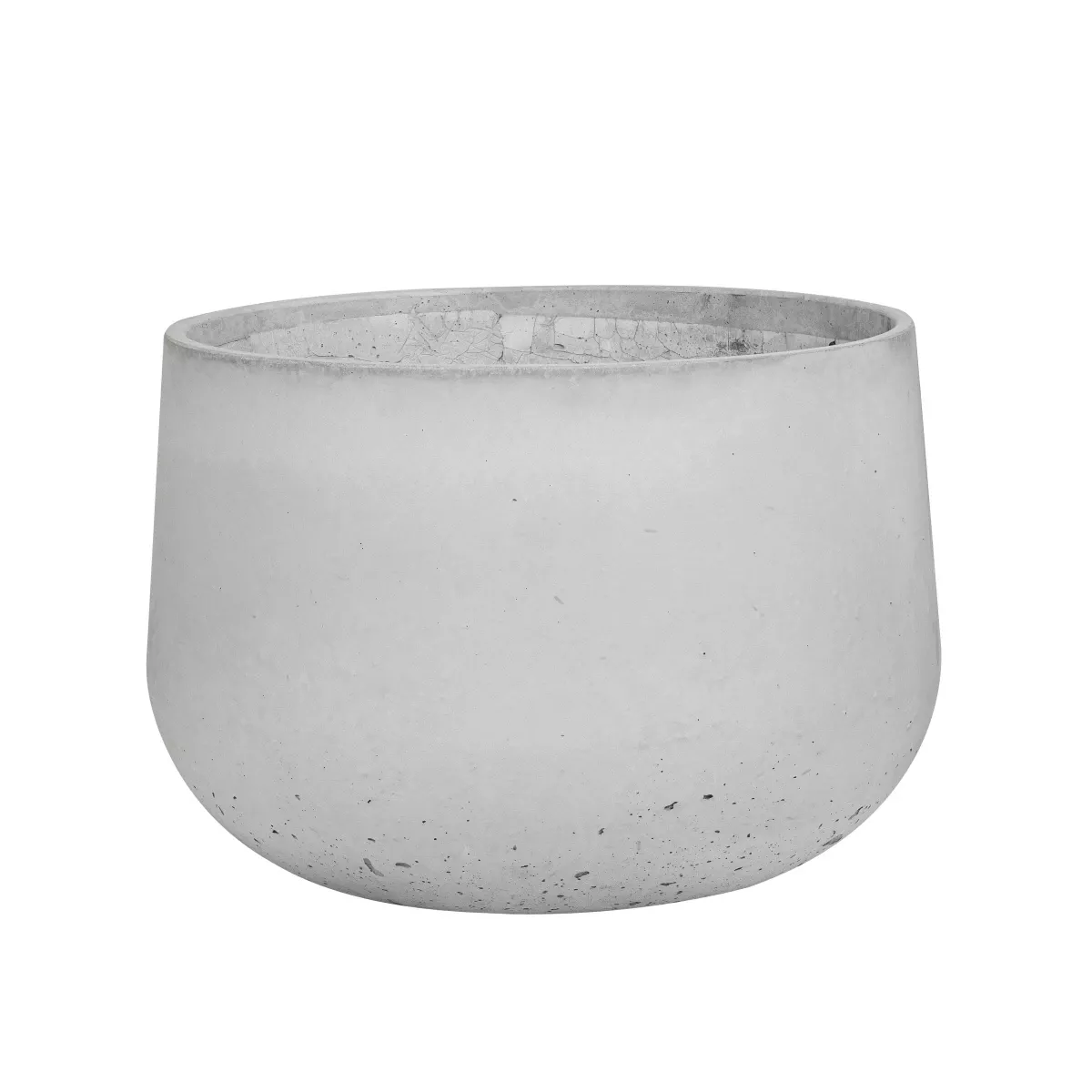 Donica Betonowa Zewnętrzna Zadora BOWL L 90x60 cm szary naturalny