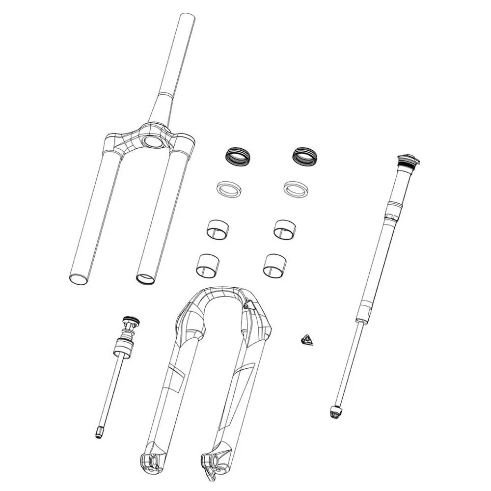 RockShox 27/29 Ultimate 38 mm D1  2024  Boxxer Electric Red decals kit