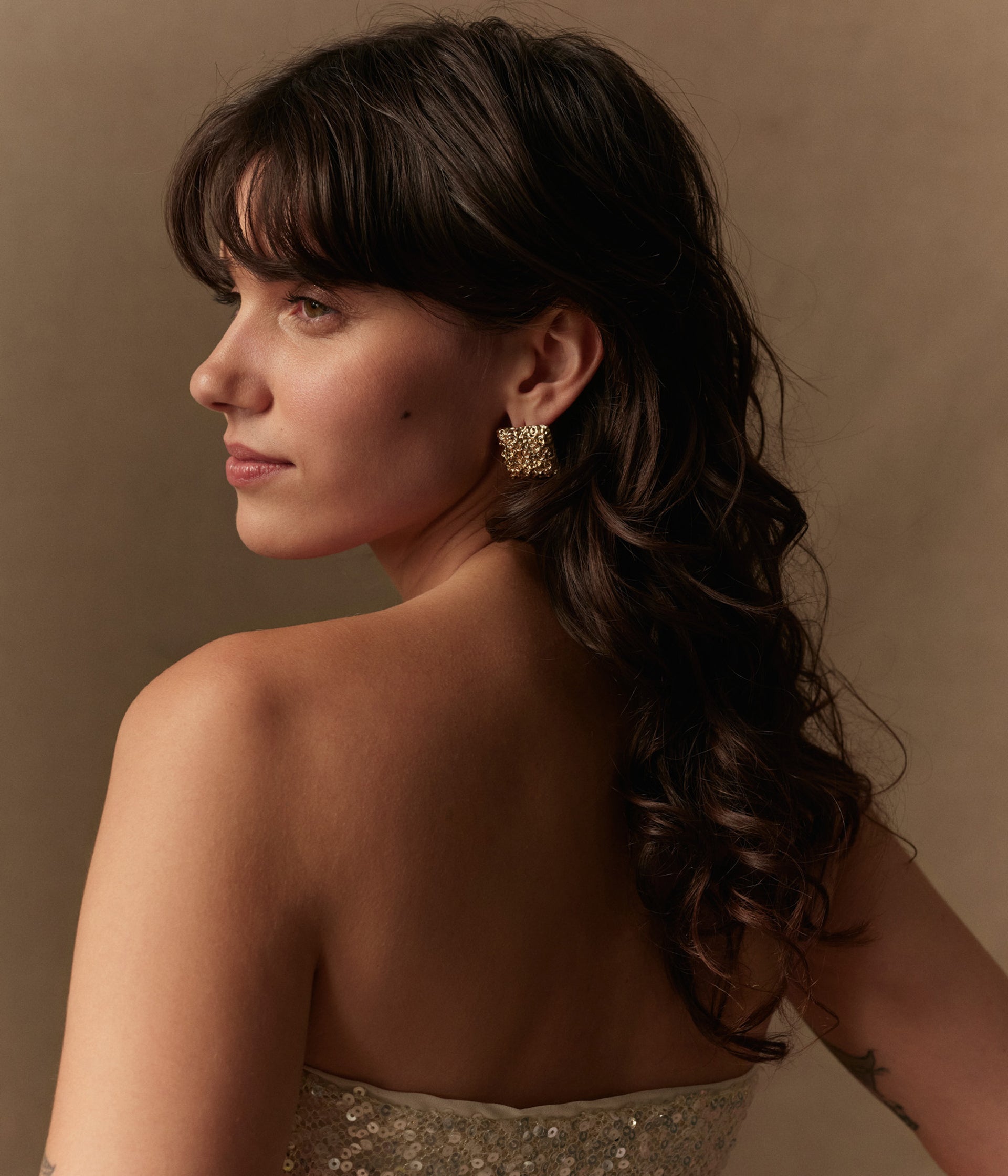 Boucles d'oreilles Noelle doré