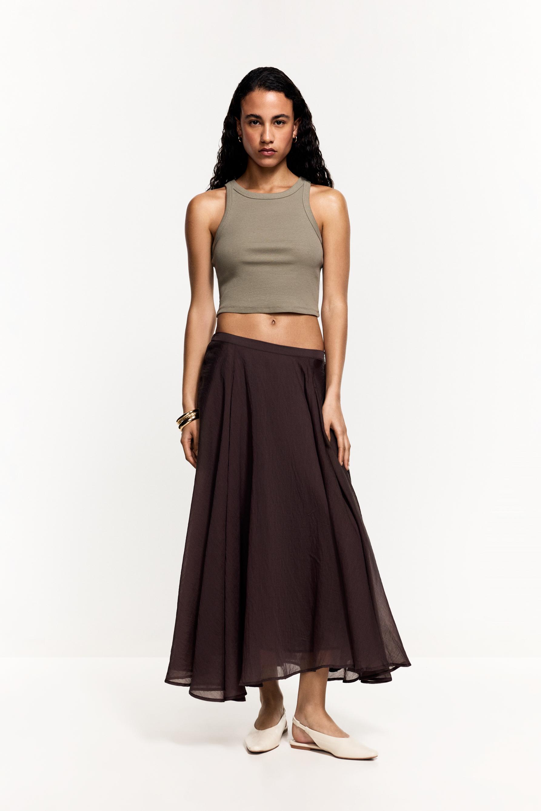 Camiseta nadadora cropped