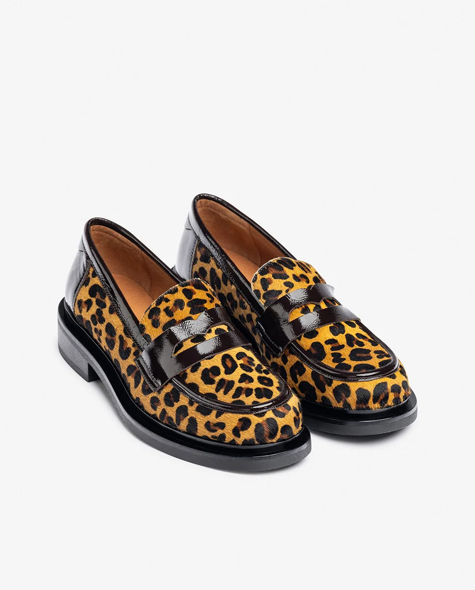 Zapato plano LEI-003 marrón
