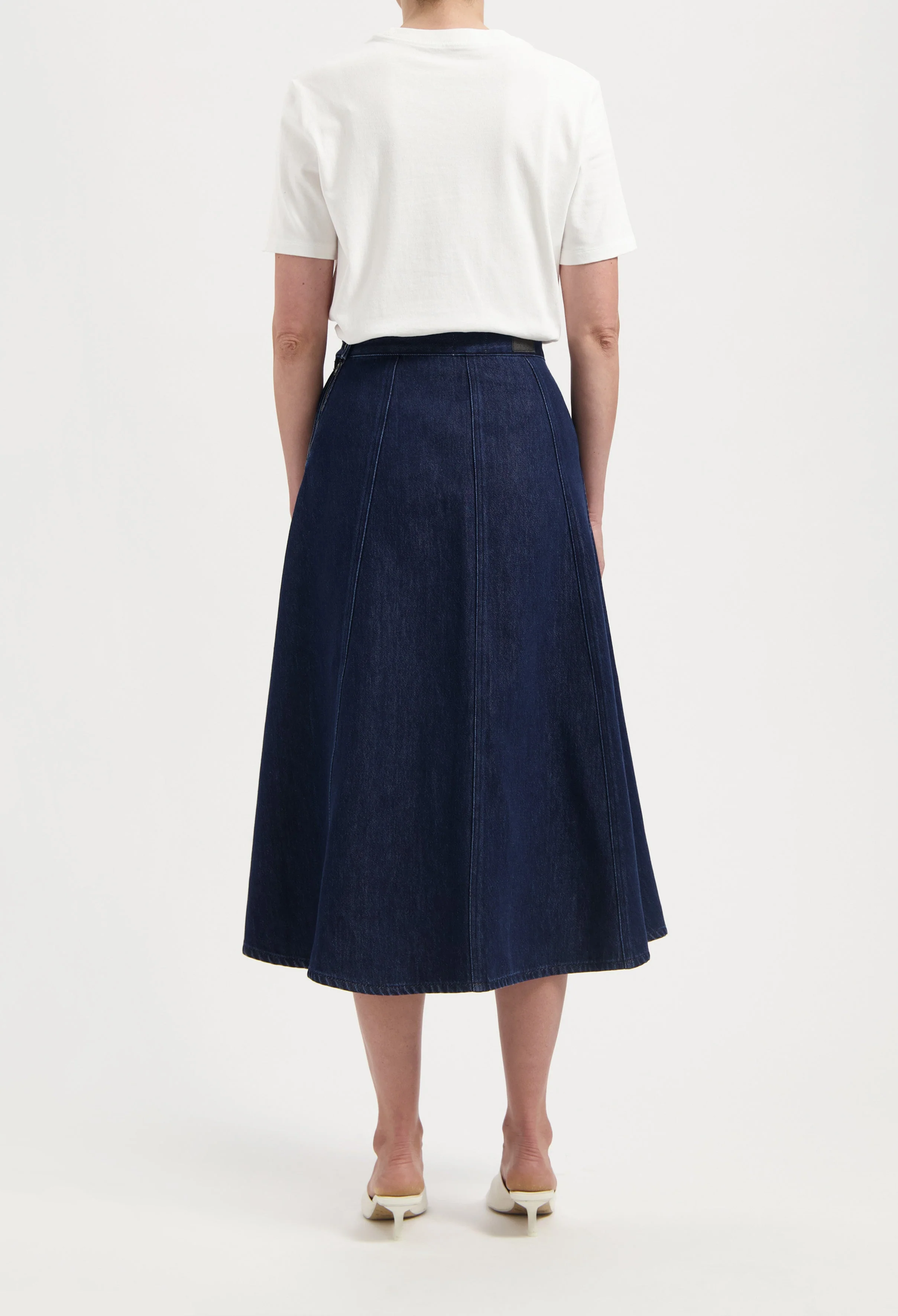 Mae Panel Skirt - Stone Indigo