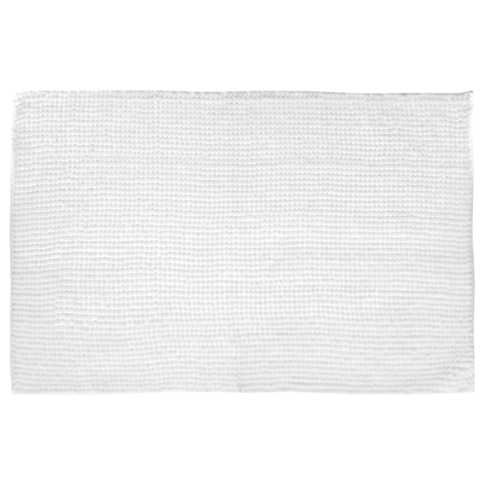 Tapete wc chenille branco 50x80cm