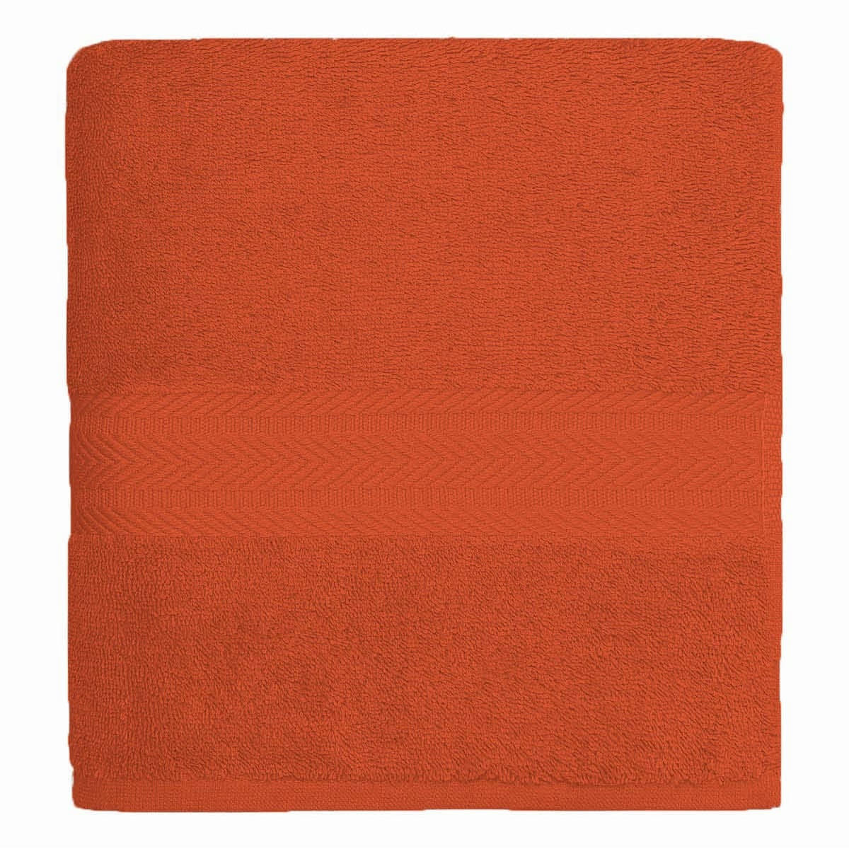 LUXURY - Serviette de toilette 550 gr/m²  corail 50x100 cm
