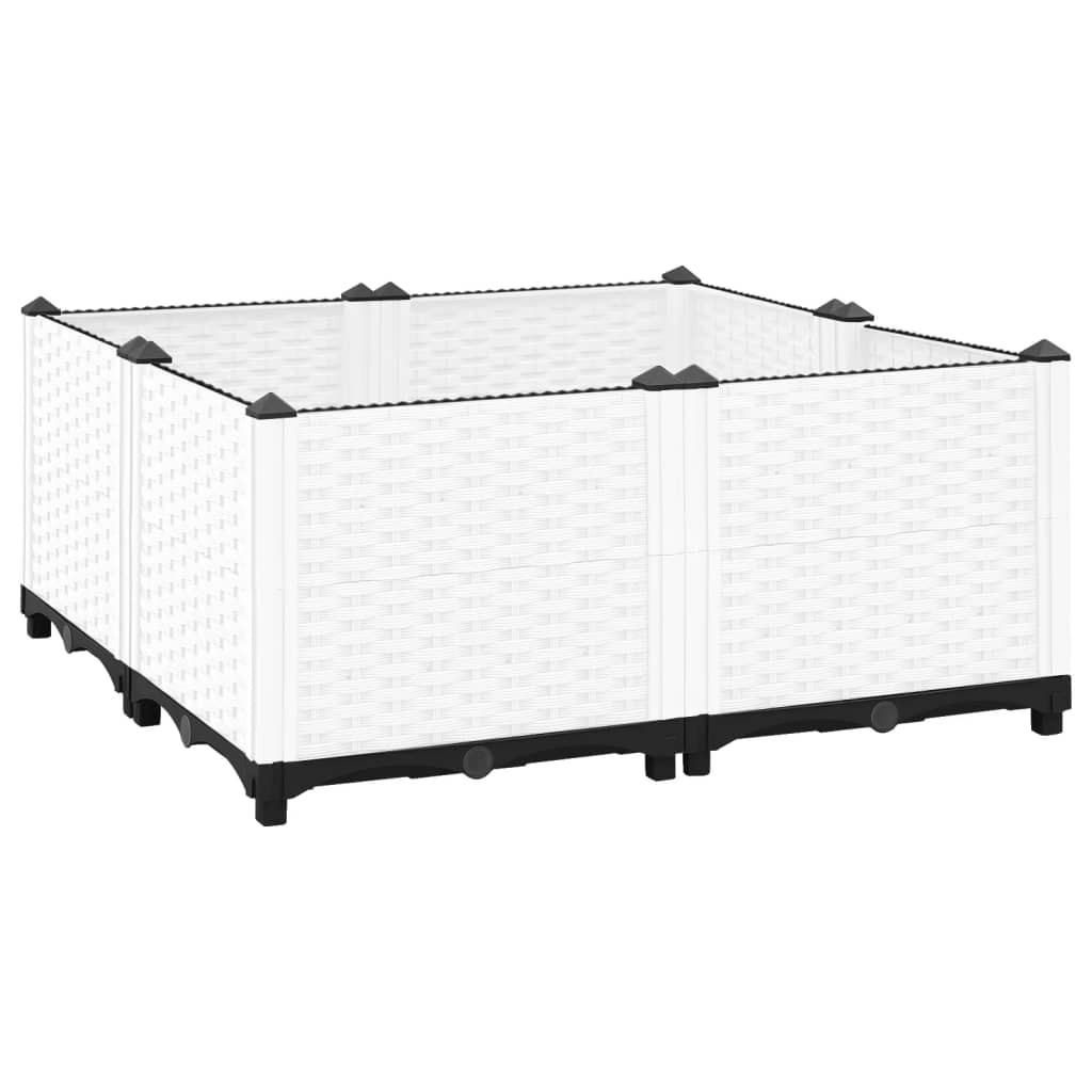 Donice ogrodowa Szary 80 x 80 x 38 cm polipropylen vidaXL