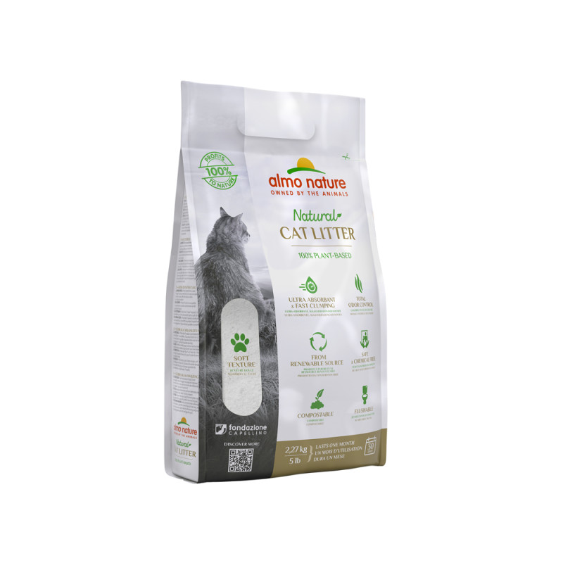 Litière pour chat 100% naturelle Soft 2,3 kg
